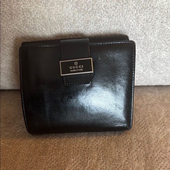 Gucci Handbags - Gucci Black Leather Wallet
